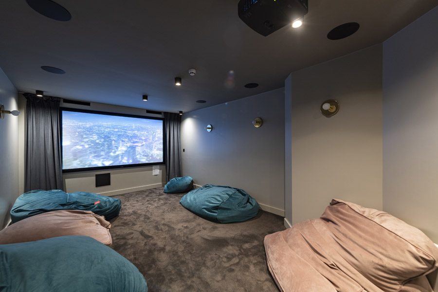 Cinema Room In Salford Flat Manchester